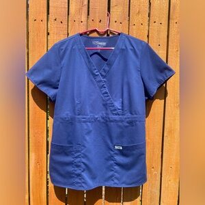 Grey's Anatomy™ by Barco Riley Women's Mock Wrap Scrub Top. (XL)